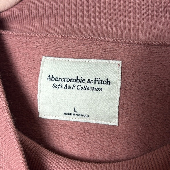 Abercrombie & Fitch Soft A&F Collection Pullover Sweater in Mauve color size L - Picture 6 of 12